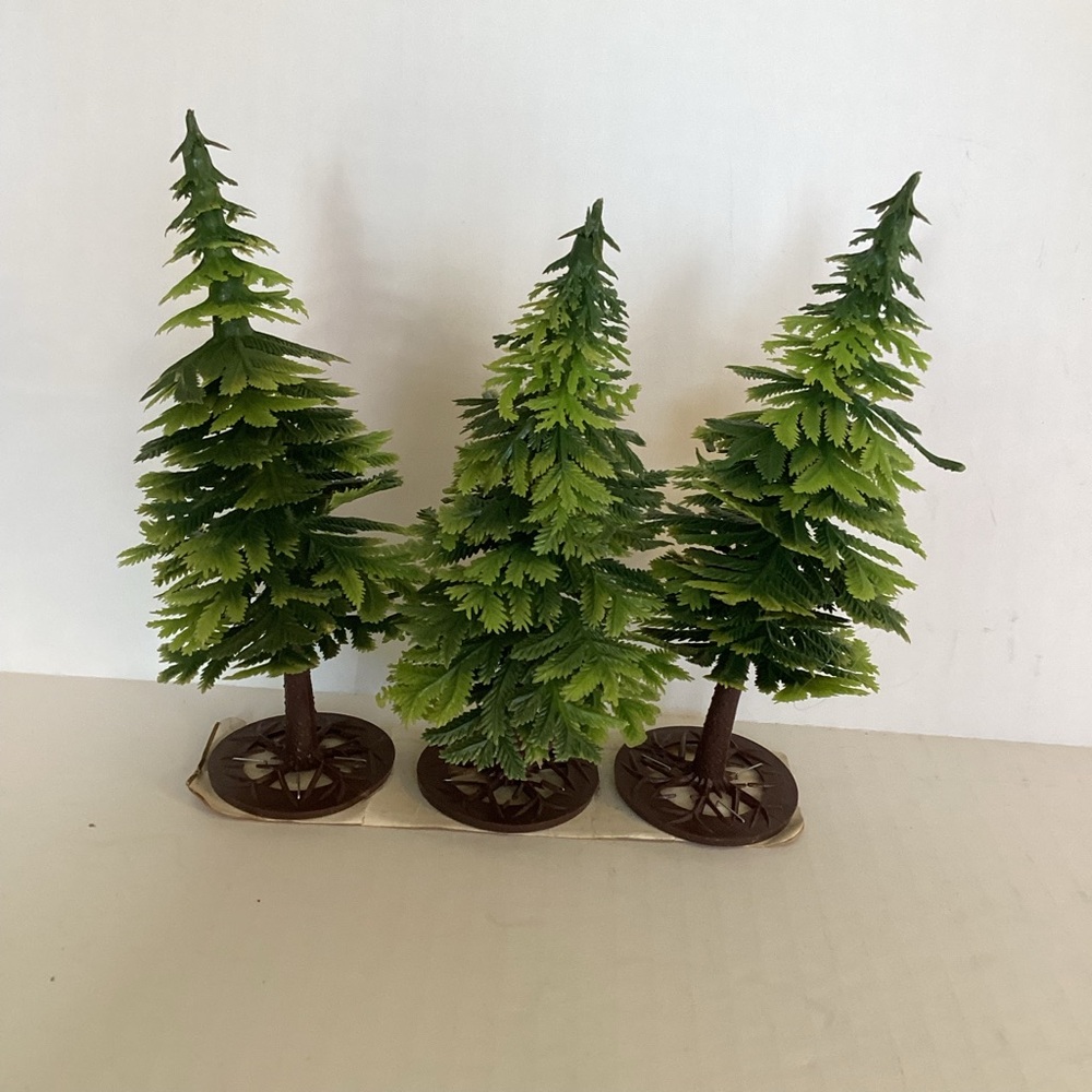 Vintage plastic Christmas trees, vintage Christmas decoration, Empire made tree.
